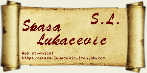 Spasa Lukačević vizit kartica